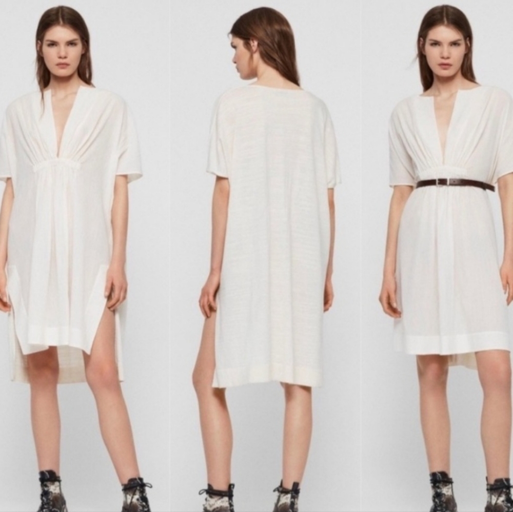 NWT AllSaints Kiri Kaftan Beach Cover Up/sheer dress, M/L